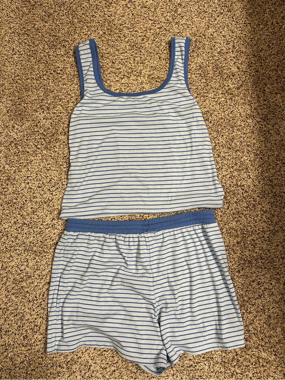 Z Supply High Tide Set - Blue Stripe, M